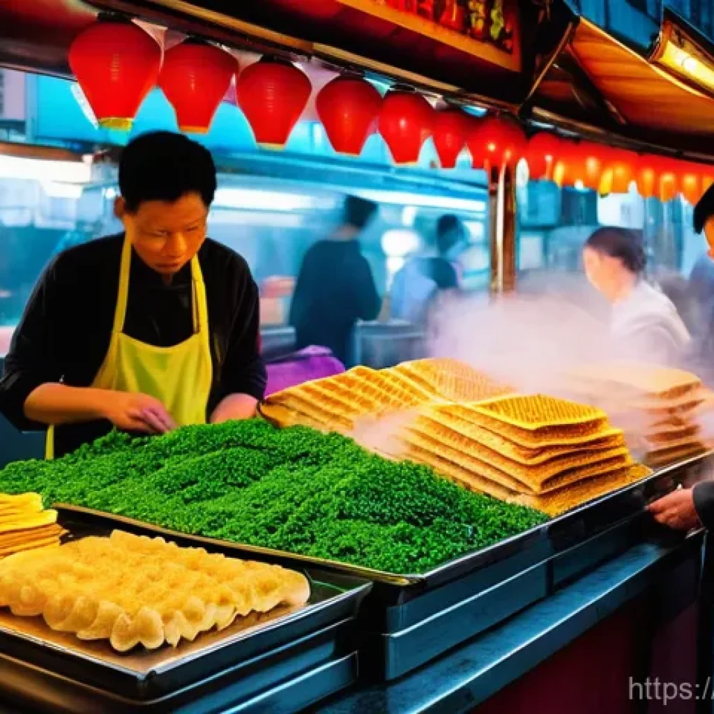 홍콩 관광지 - **Hong Kong Urban Dichotomy: Traditional Market Meets Modern Skyline**
A highly detailed, vibran...